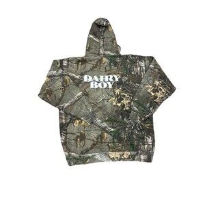 Dairy Boy Camo Hoodie Xxl Sweatshirt Realtree White Logo Hoodie Front Pocket